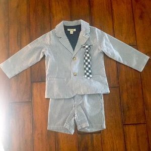 Cherokee seersucker suit boys size 4t